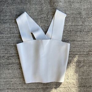 A.L.C. White Crop Top